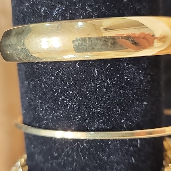 7" Monet Gold Tone Bracelet , Rose & Diamond colored Stones in Gold Tone &  Gold - Picture 4 of 7